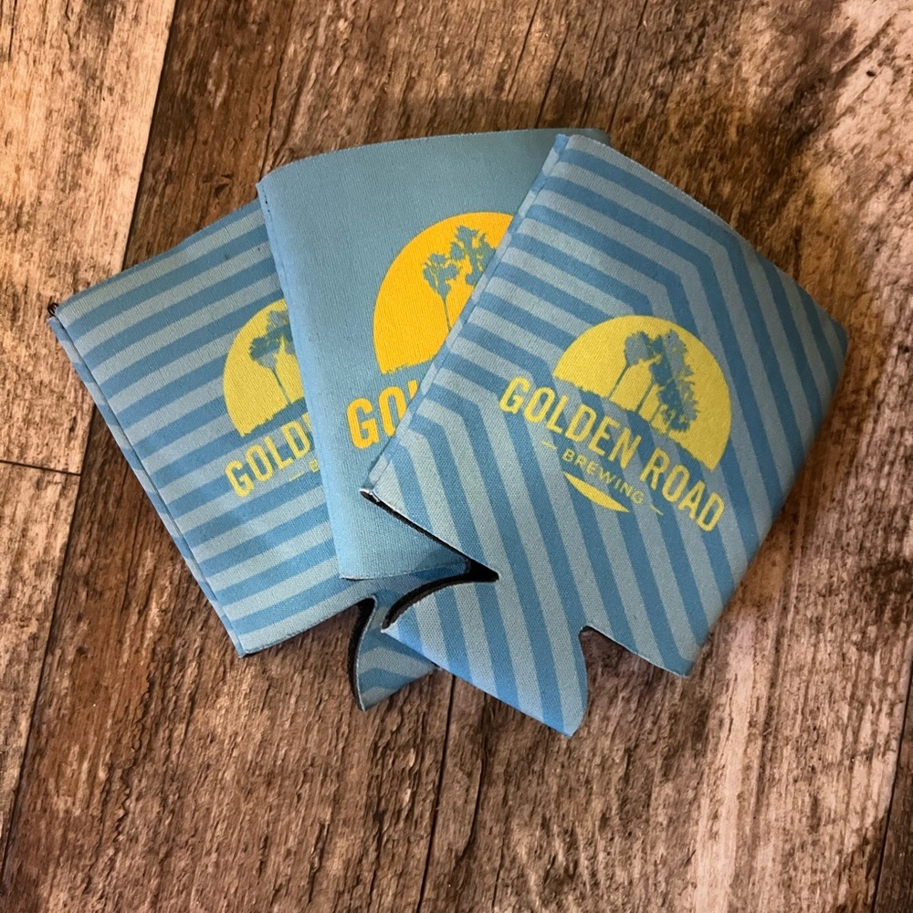 Golden Road Brewing Blue & Yellow Can Koozies (Set of 3)